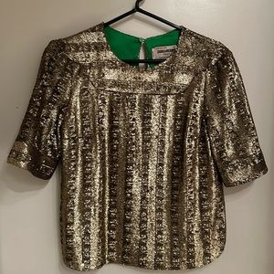Zadig and Voltaire sequin blouse